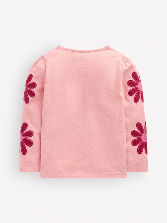 Dsiney Kidz - Boden Pink Puff Sleeve Appliqué T-Shirt image 2