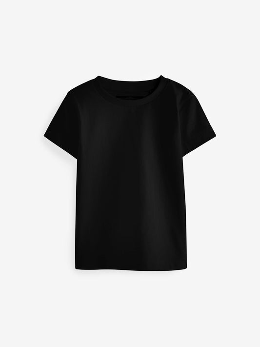 Black 2 Pack Short Sleeve T-Shirts (3mths-7yrs) image 2