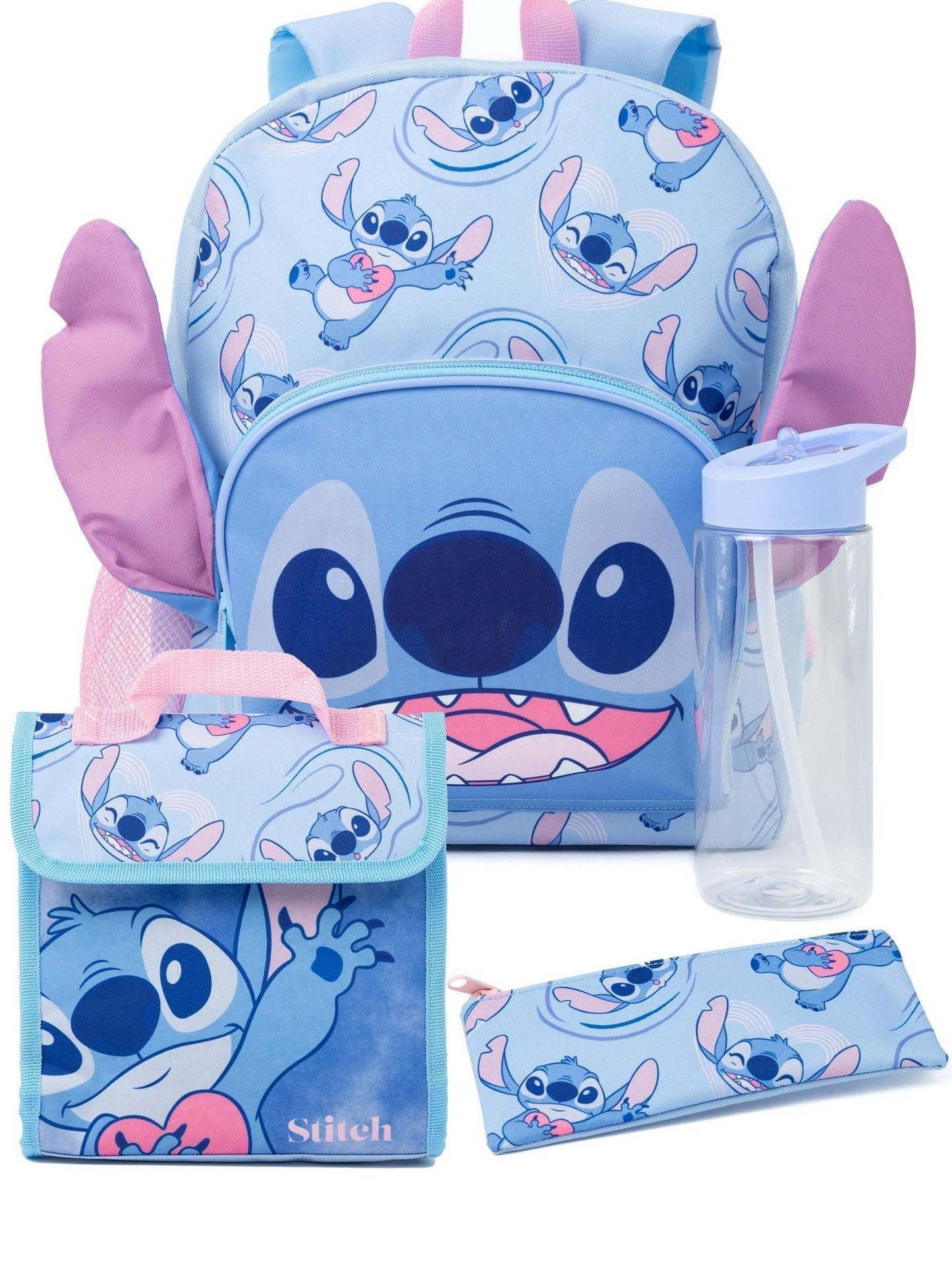 Vanilla Underground Blue Disney Unisex Kids Lilo And Stitch 4 Piece Backpack Set image 1