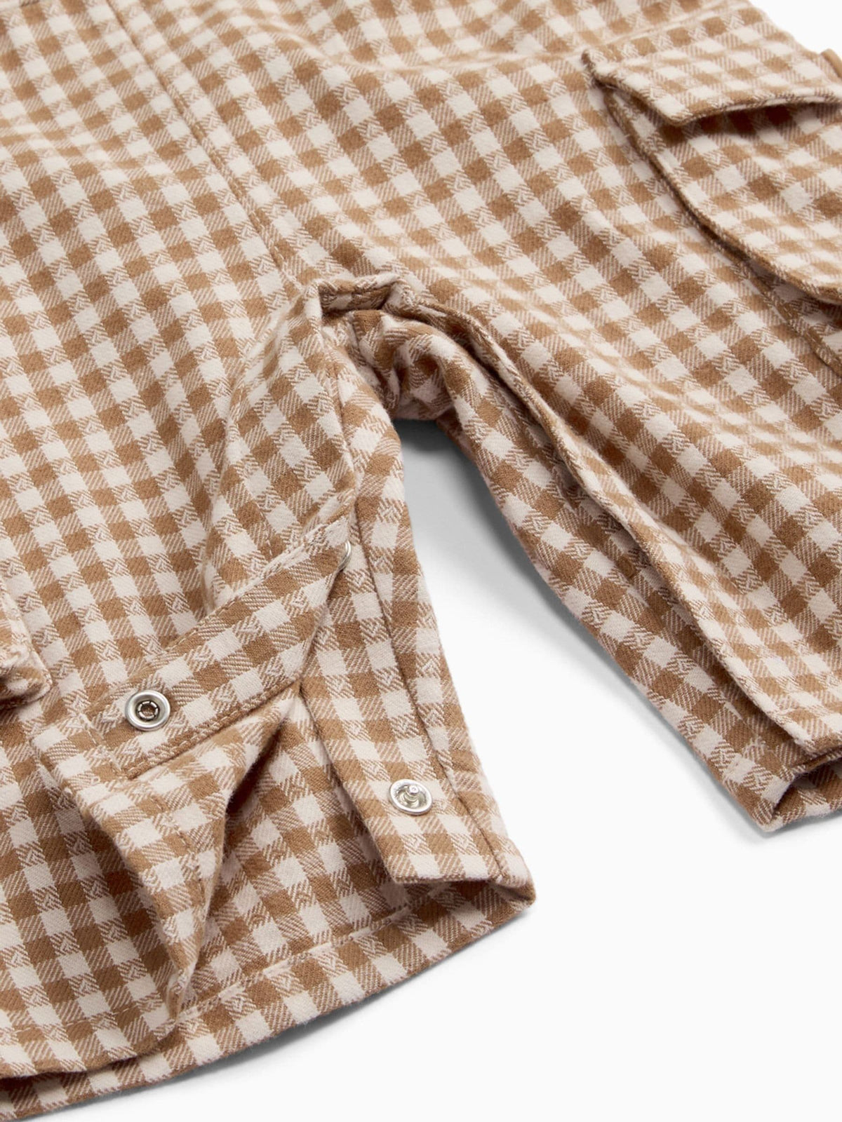 MORI Brown Checked Dungarees - image 3