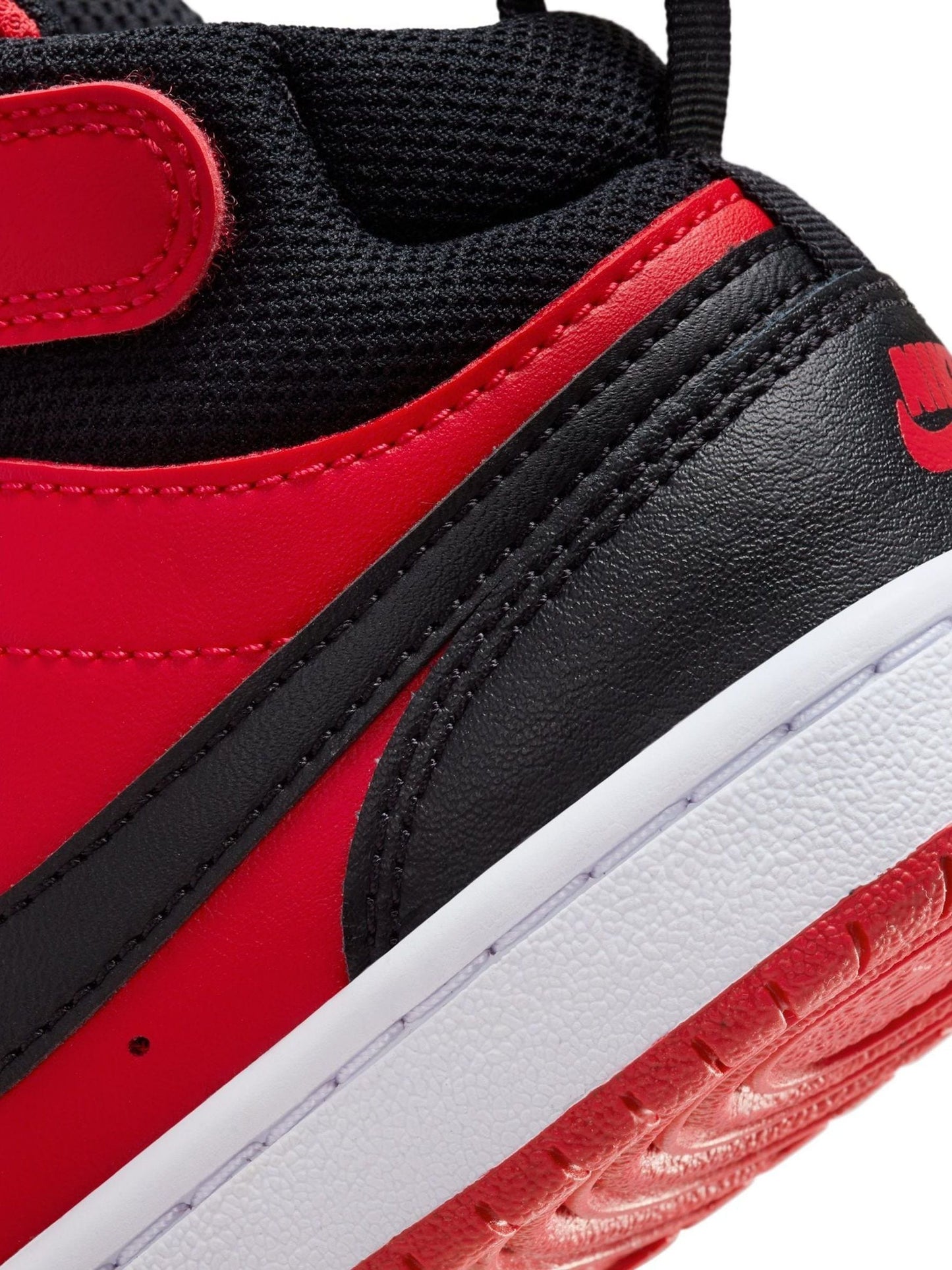 Nike Red/Black Junior Court Borough Mid Trainers image 11