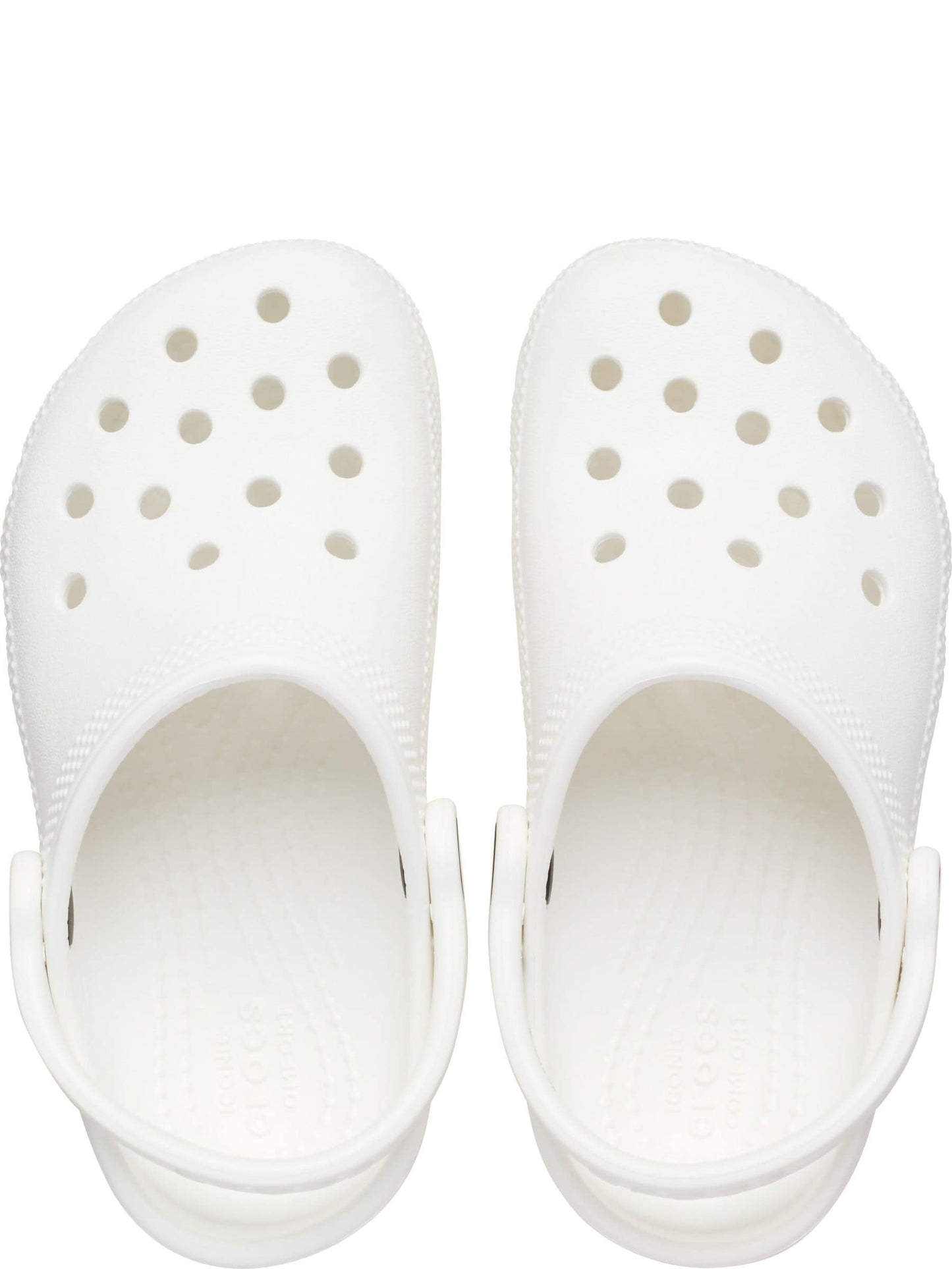 Crocs White Classic Toddler Clogs image 7
