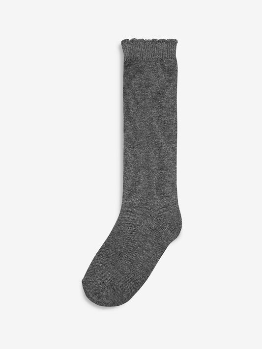 Grey 3 Pack Cotton Rich Knee High Schools Socks image 2