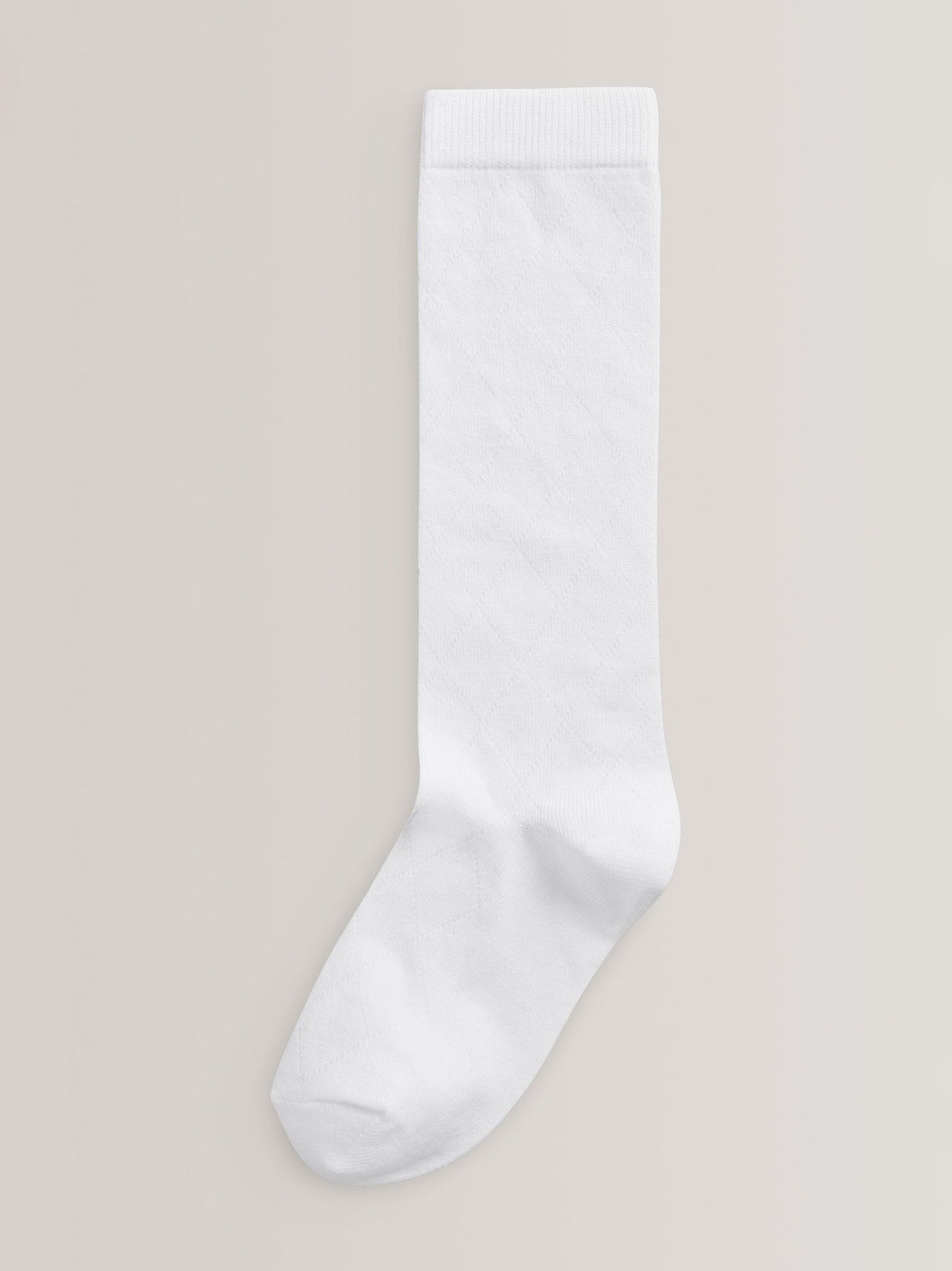 White Diamond 3 Pack Cotton Rich Knee High School Socks image 2