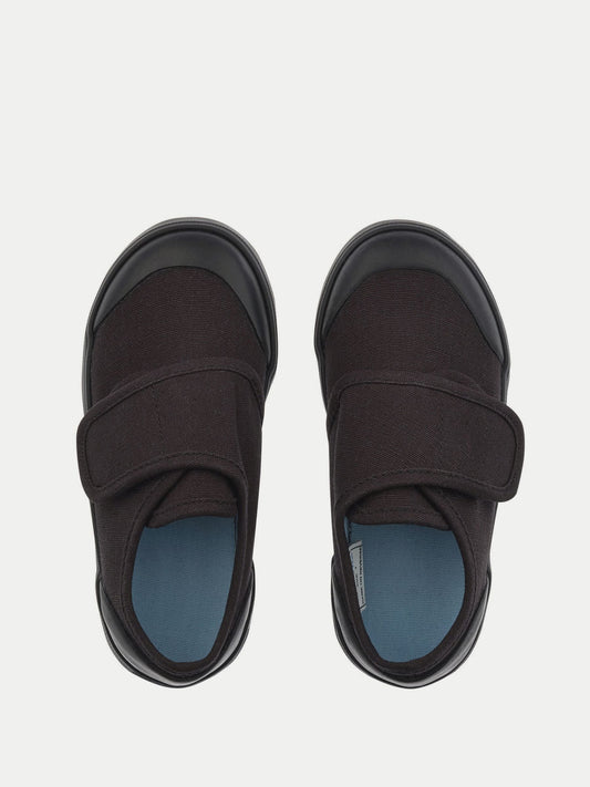 Black Skip Rip-Tape School P E Plimsoles F Fit image 2