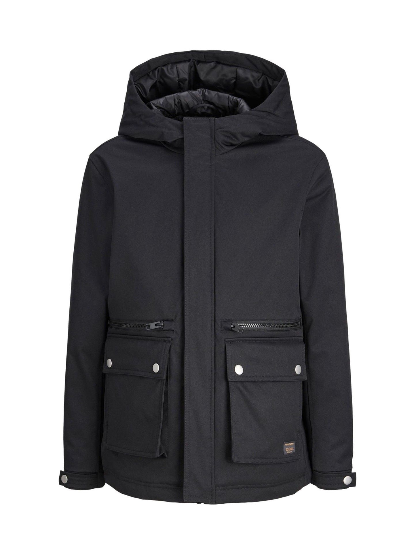 Dsiney Kidz - JACK & JONES JUNIOR Black Parka Jacket image 1