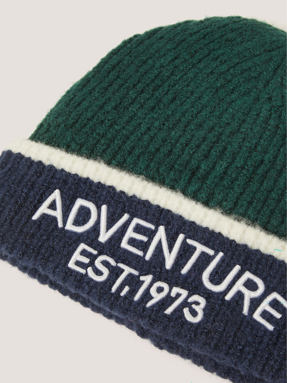 Monsoon Green Colourblock Beanie Hat & Gloves Set - image 3