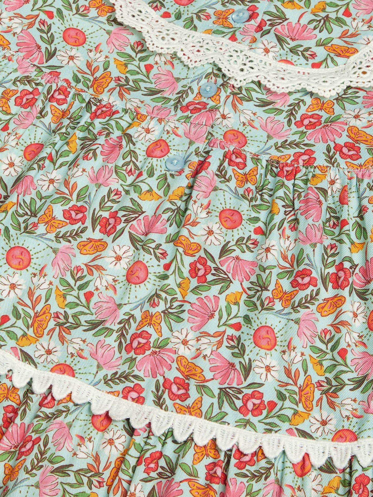 Dsiney Kidz - Monsoon Green Solstice Print Tiered Dress image 4