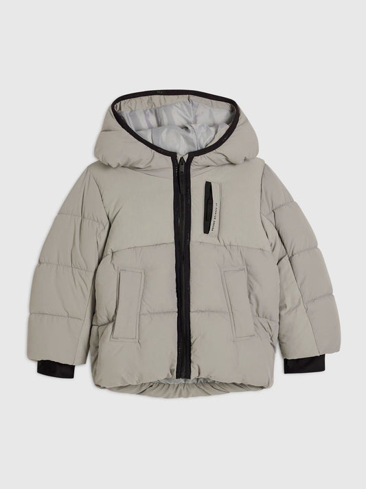Disney Kidz - River Island Grey Padded Hooded Jacket image 1