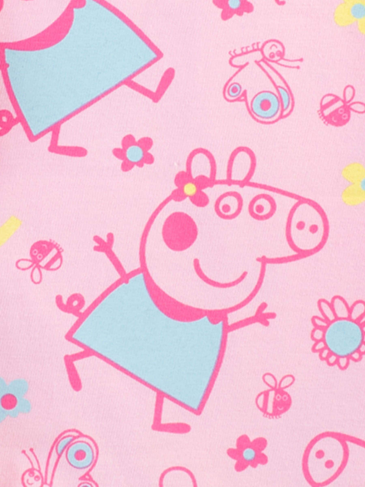 Character Pink Floral Peppa Pig 100% Cotton Pyjamas - image 5