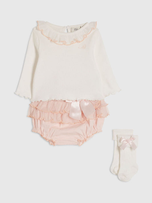 Dsiney Kidz - River Island Pink Frill Bloomer Set image 2