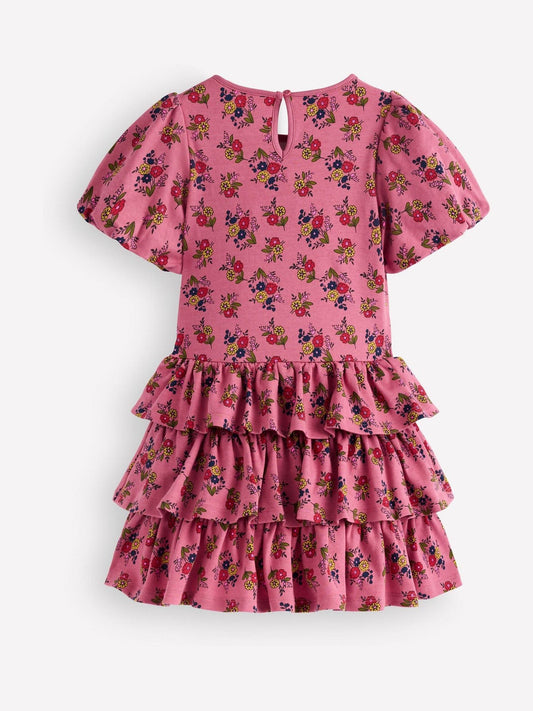 Dsiney Kidz - Boden Pink Ruffle Skirt Jersey Dress image 2