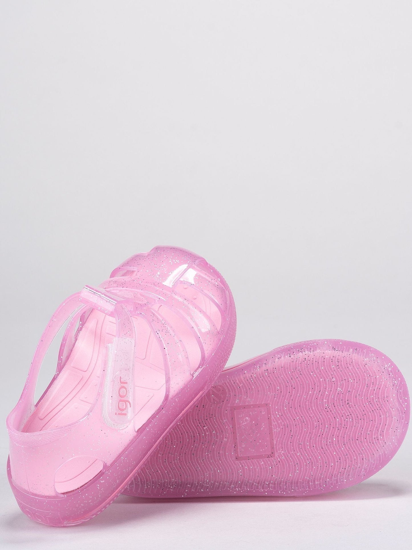 Pink Clear Star Glitter Sandals image 4