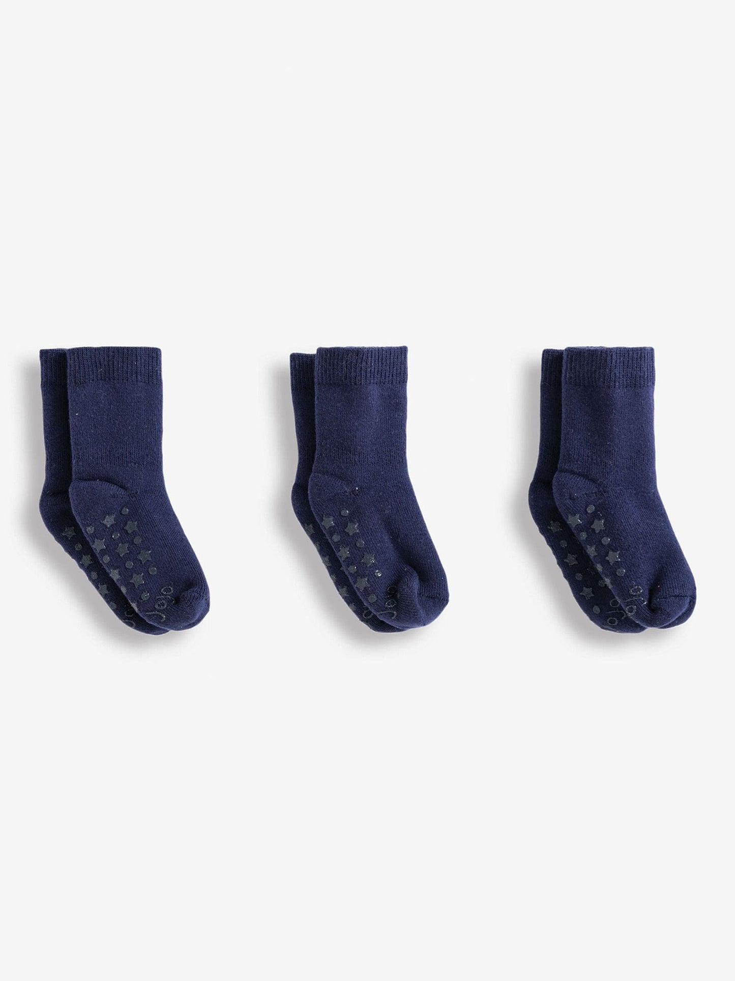 JoJo Maman Bébé Navy Blue 3-Pack Extra Thick Socks image 1