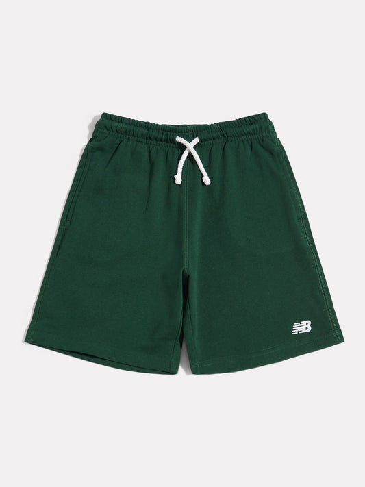 Disney Kidz - New Balance Green French Terry Small Logo Shorts image 1