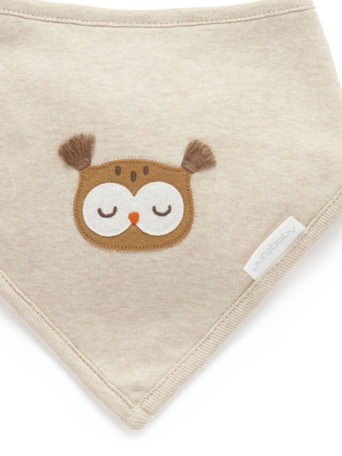 Purebaby Natural Thick Footed Two-Way Zip Sleepsuit & Bib Set - image 7