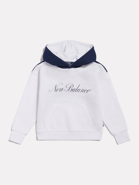 Disney Kidz - New Balance White Academy Crest Hoodie image 1