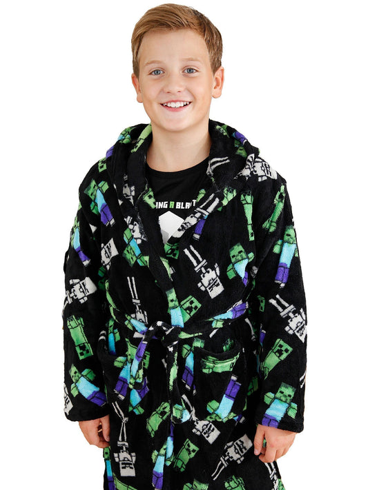Dsiney Kidz - Character Green Minecraft Dressing Gown image 2