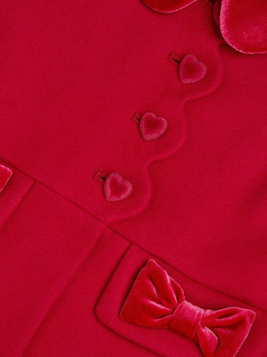 Dsiney Kidz - Monsoon Red Scallop Collar Coat image 2