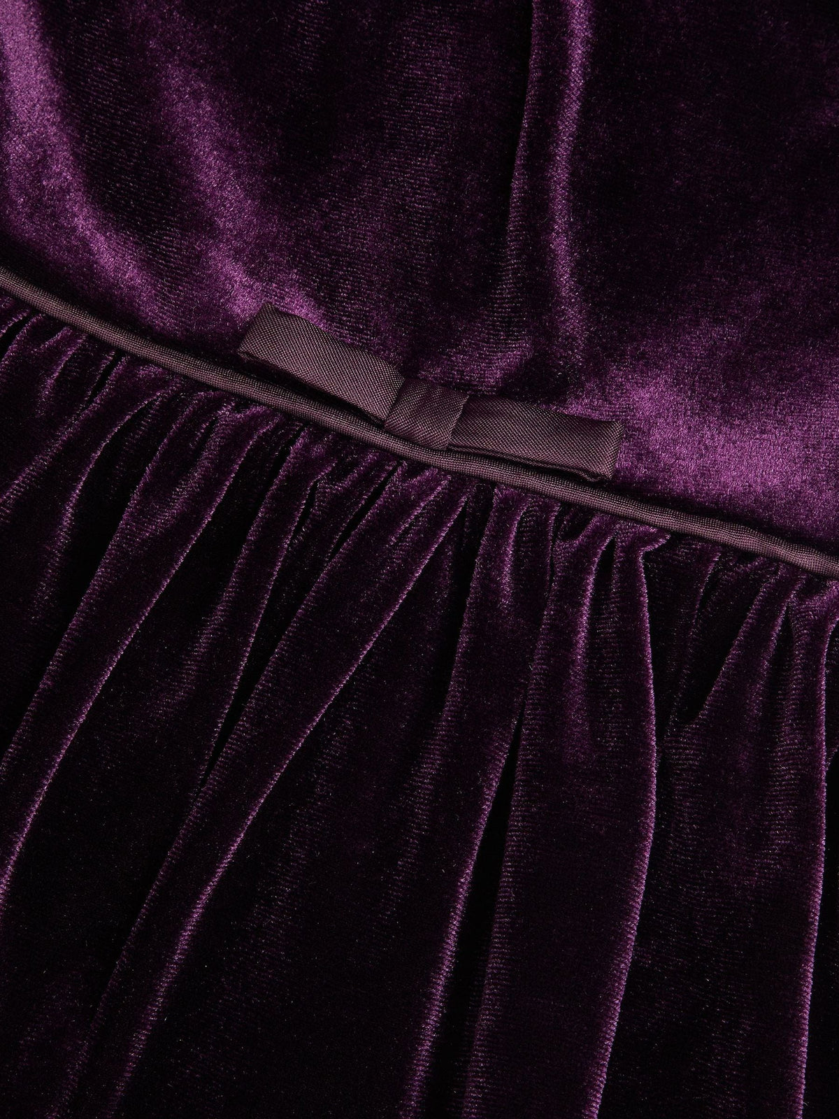 Monsoon Purple Baby Adelyn Rose Appliqué Velvet Party Dress - image 3