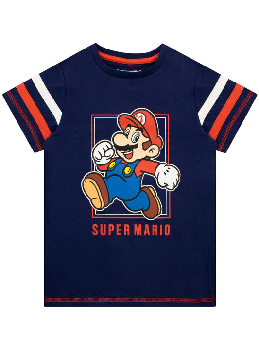 Disney Kidz - Character Blue 100% Cotton Super Mario Gaming T-Shirt image 1