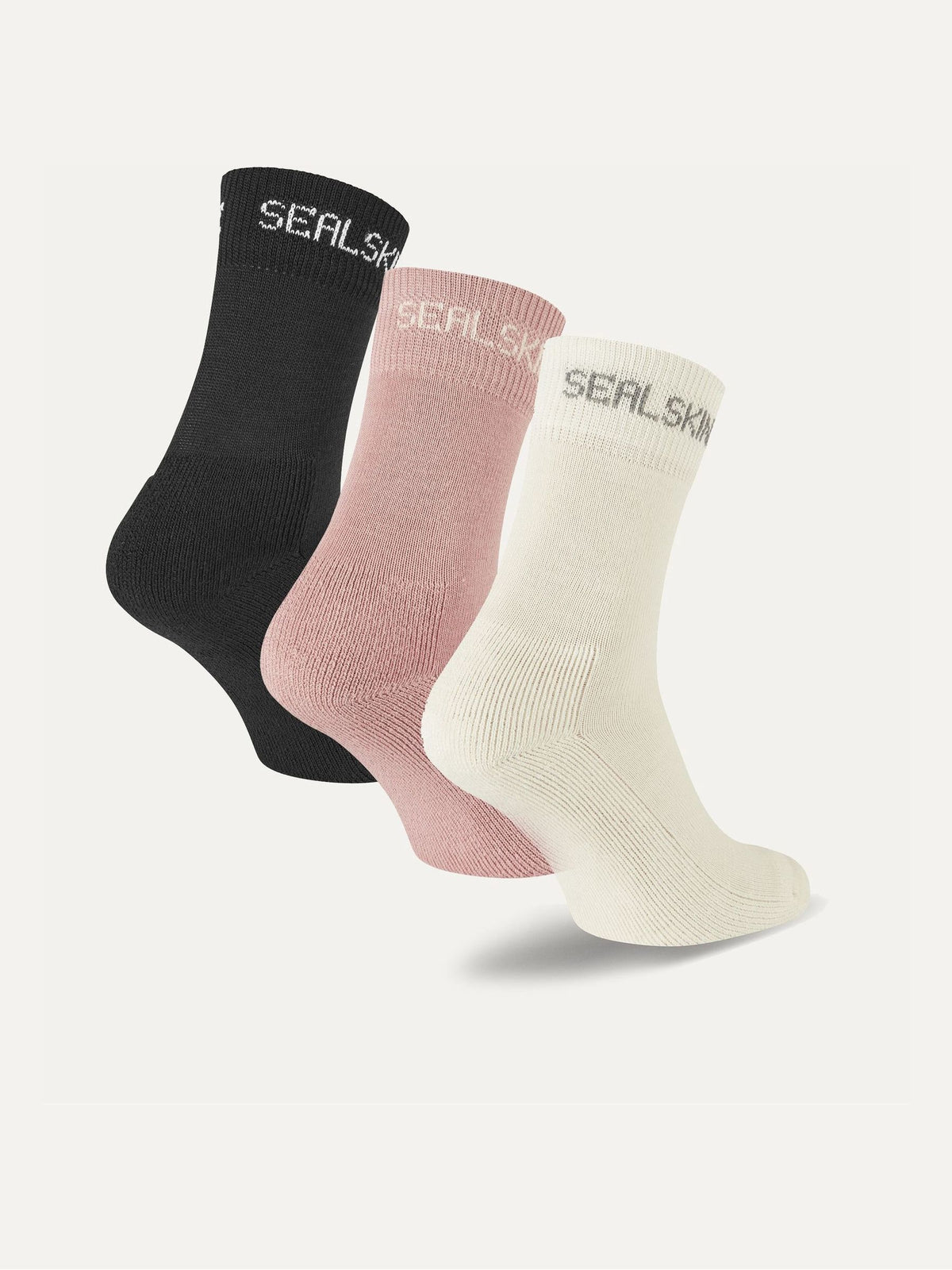 Sealskinz Pink Suffield Merino Socks 3 Pack - image 2