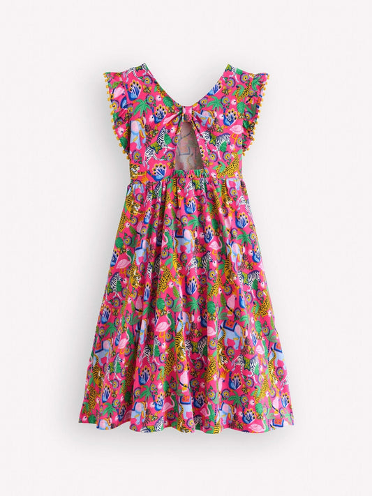 Dsiney Kidz - Boden Pink Bow Back Jersey Dress image 2