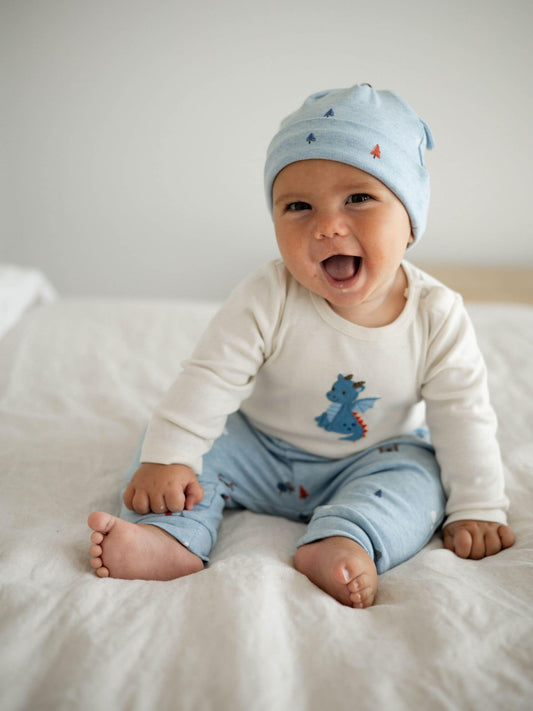 Dsiney Kidz - Purebaby Blue 3 Piece Gift Set Bodysuit, Leggings & Hat image 2
