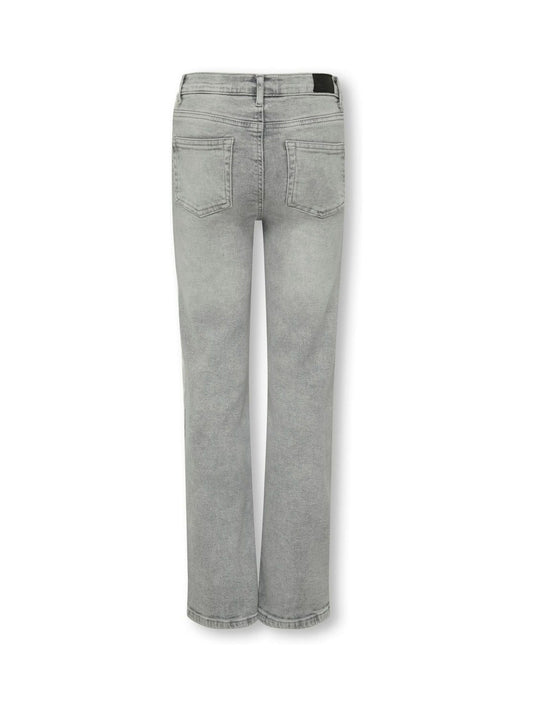 Dsiney Kidz - ONLY KIDS Grey Juicy High Waist Wide Leg Jeans With Comfort Stretch image 2