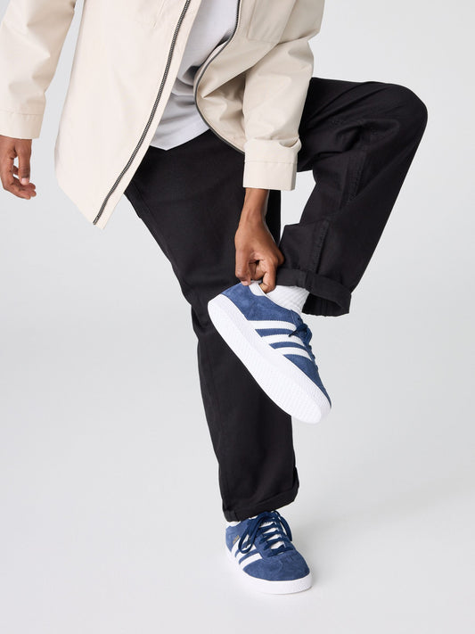 adidas Originals Navy Blue/White Junior Gazelle Trainers image 2