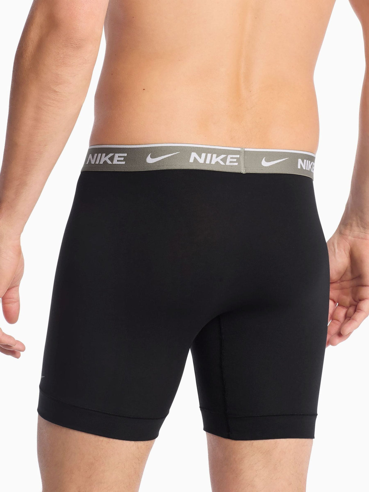 Dsiney Kidz - Nike Green/Grey/Blue Essential Cotton Stretch Boxer Trunks 3 Pack image 4