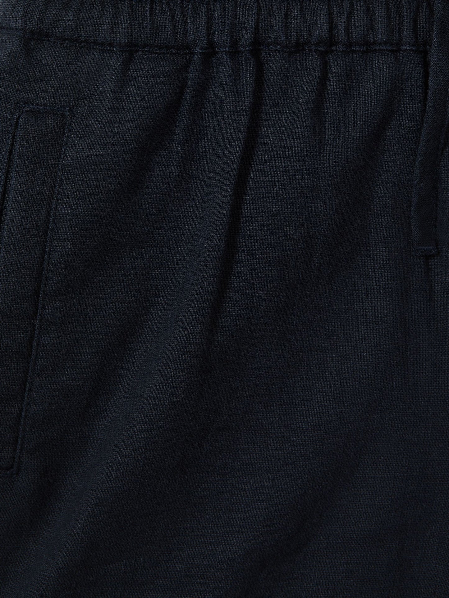 Dsiney Kidz - Reiss Navy Acen 3-9 yrs Linen Drawstring Shorts image 4