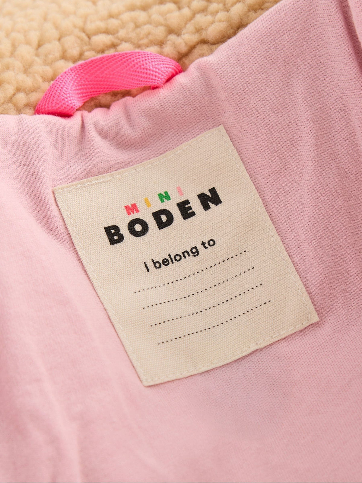 Boden Natural Collared Borg Jacket - image 4