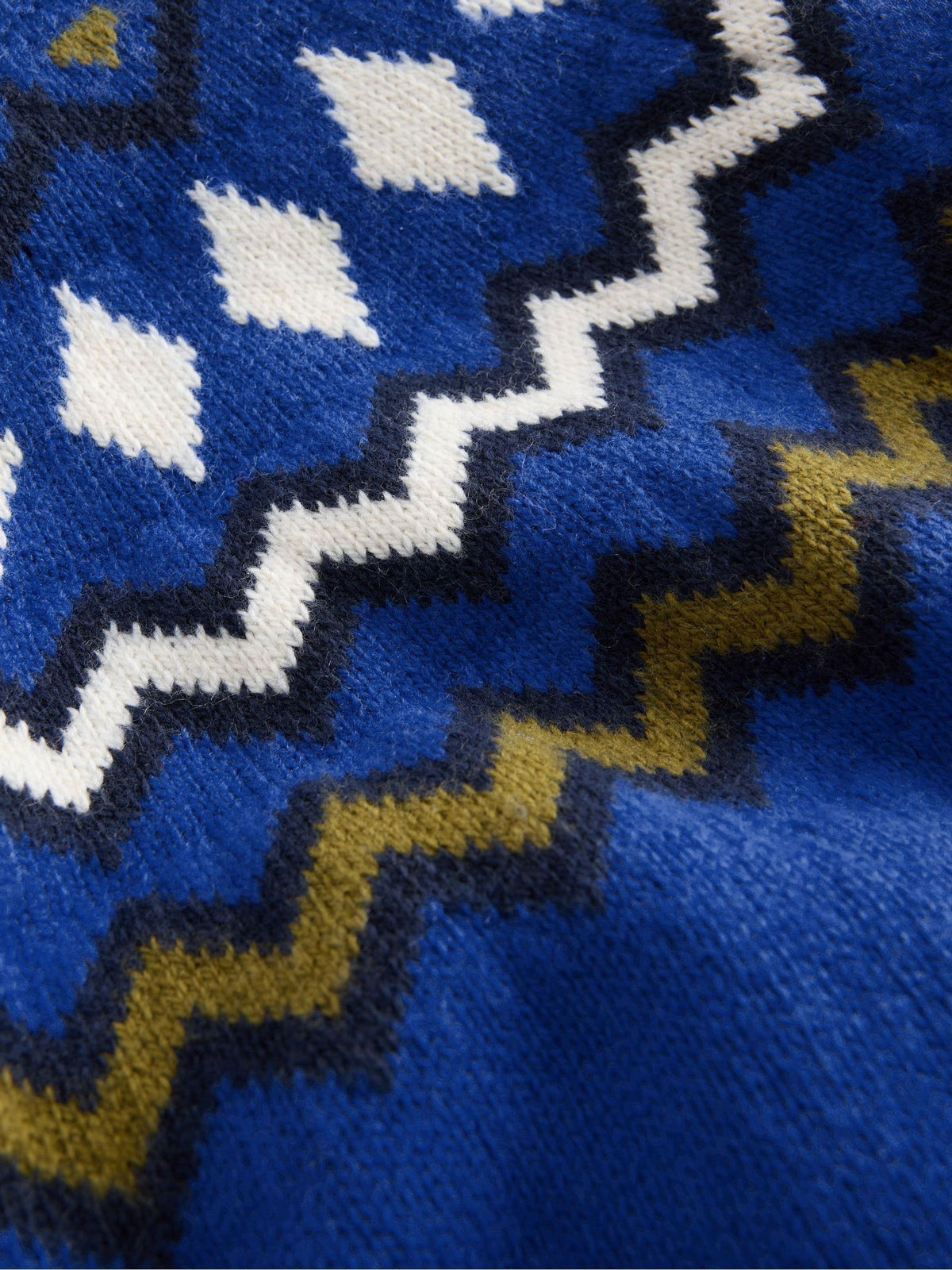 Boden navy Blue Fair Isle Jumper - image 5