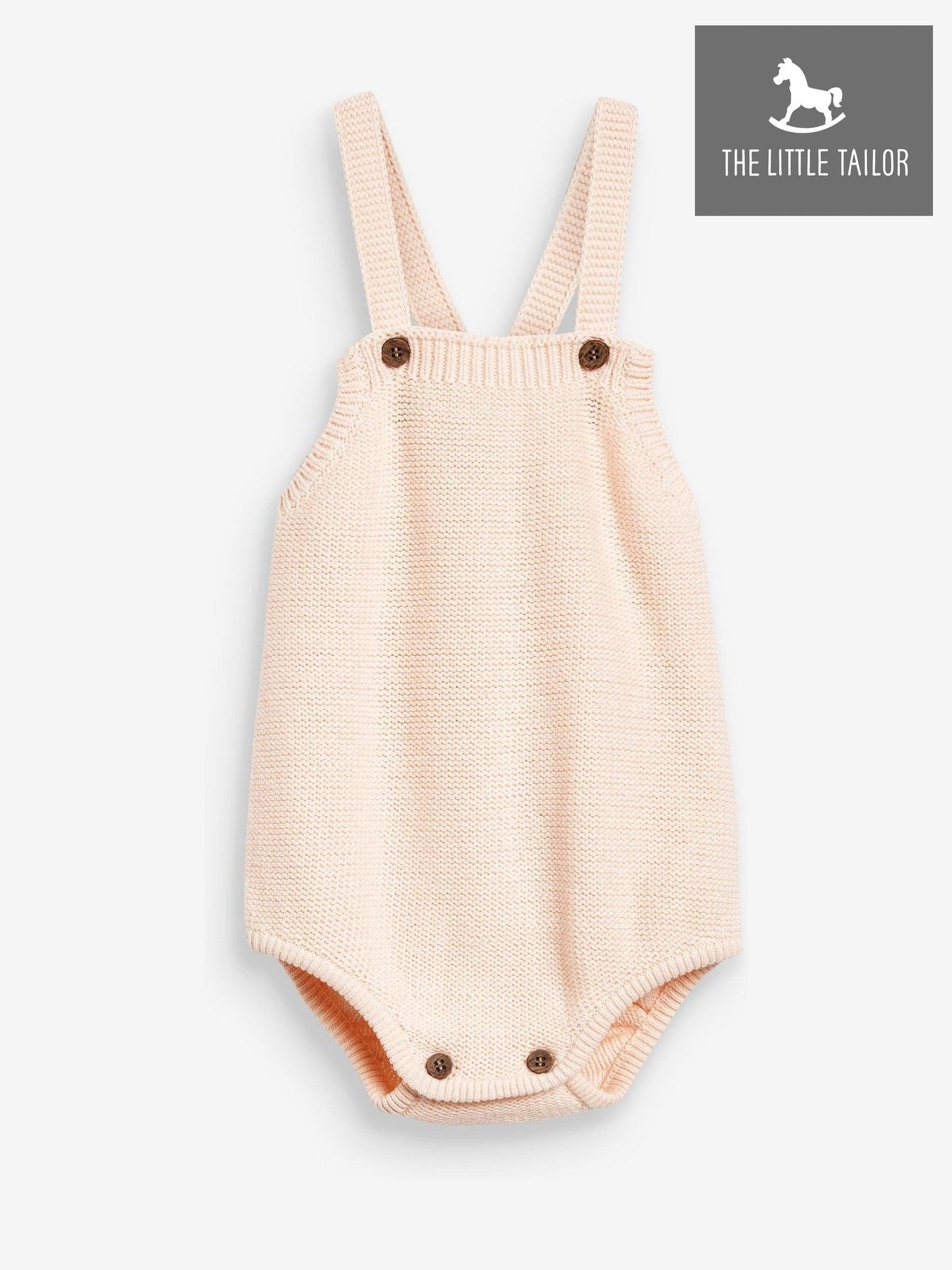 The Little Tailor Pink Stylish Knitted 100% Cotton Romper image 4