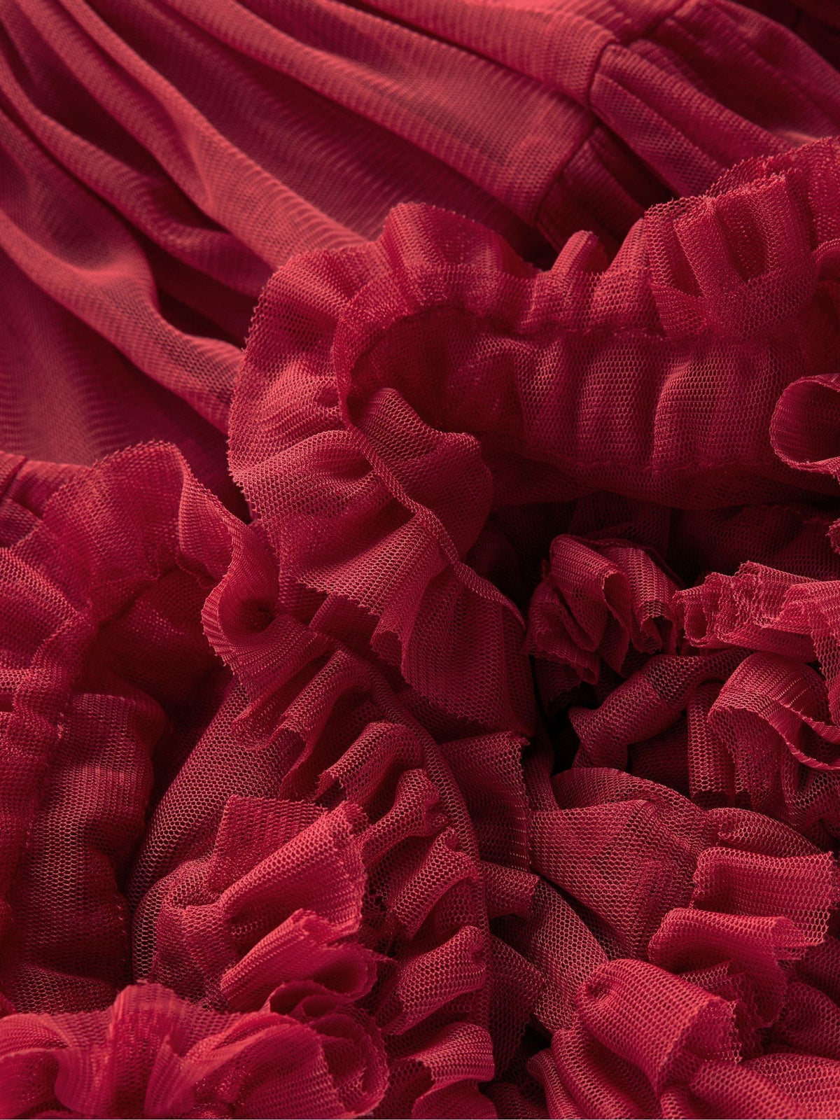 Boden Red Velour Tulle Occasion Dress - image 3