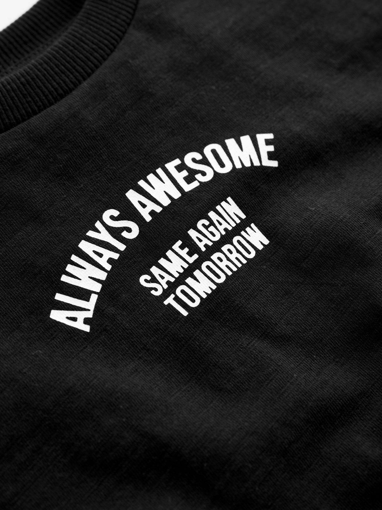 Dsiney Kidz - Black Slogan Long Sleeves Semi Plain T-Shirt (3mths-7yrs) image 3