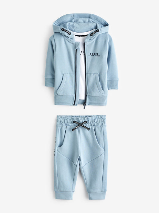 Baker by Ted Baker 100% Cotton (0-6yrs) Three Piece Tracksuit Set image 3