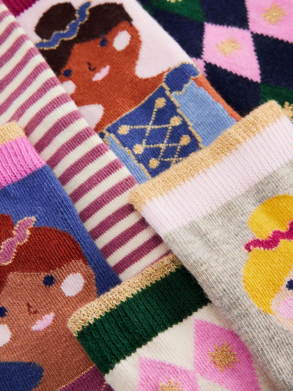 Boden Pink Socks 7 Pack - image 2