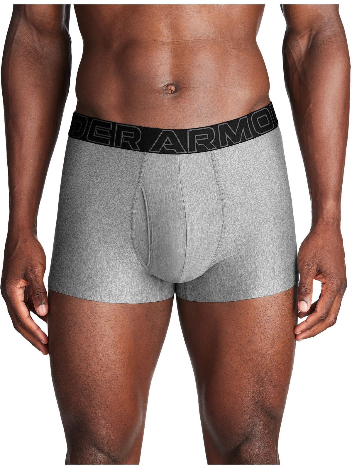 Dsiney Kidz - Under Armour Grey Performance Tech 3" Solid Boxers 3 Pack image 5