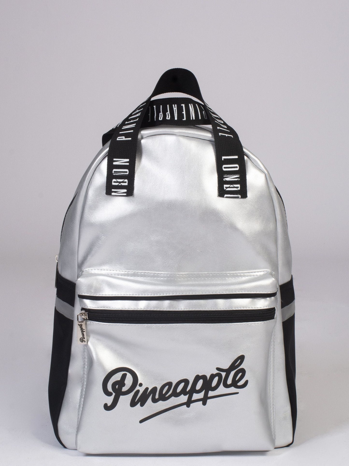 Pineapple Silver Retro Logo Pocket Backpack image 1