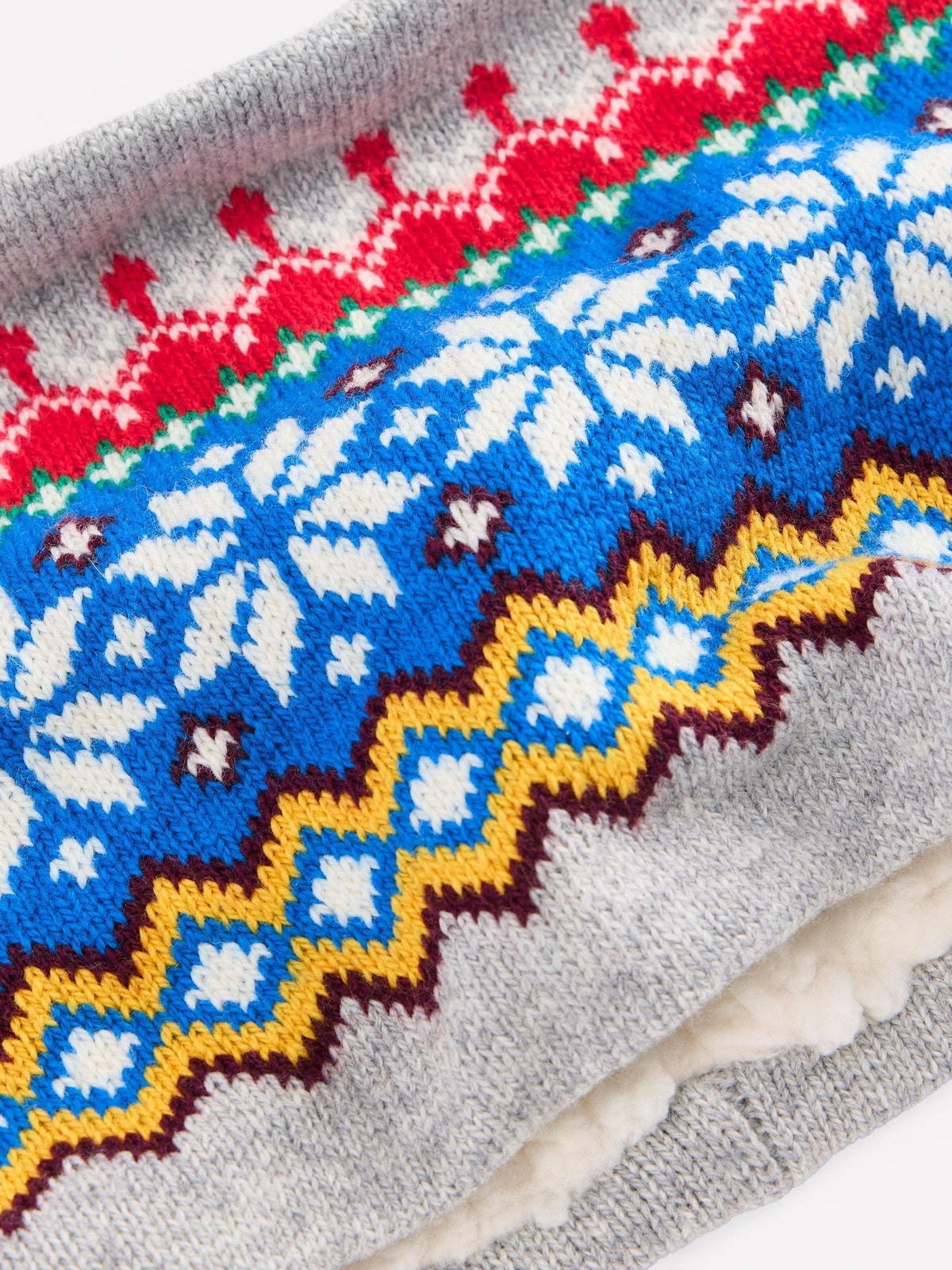 Boden Grey Fair Isle Snood - image 3