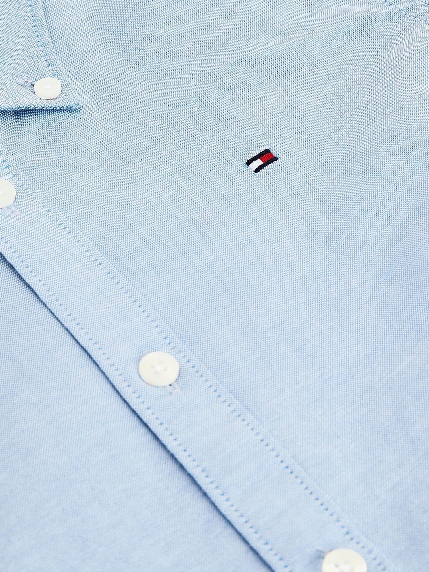 Dsiney Kidz - Tommy Hilfiger Blue Stretch Oxford Shirt image 7