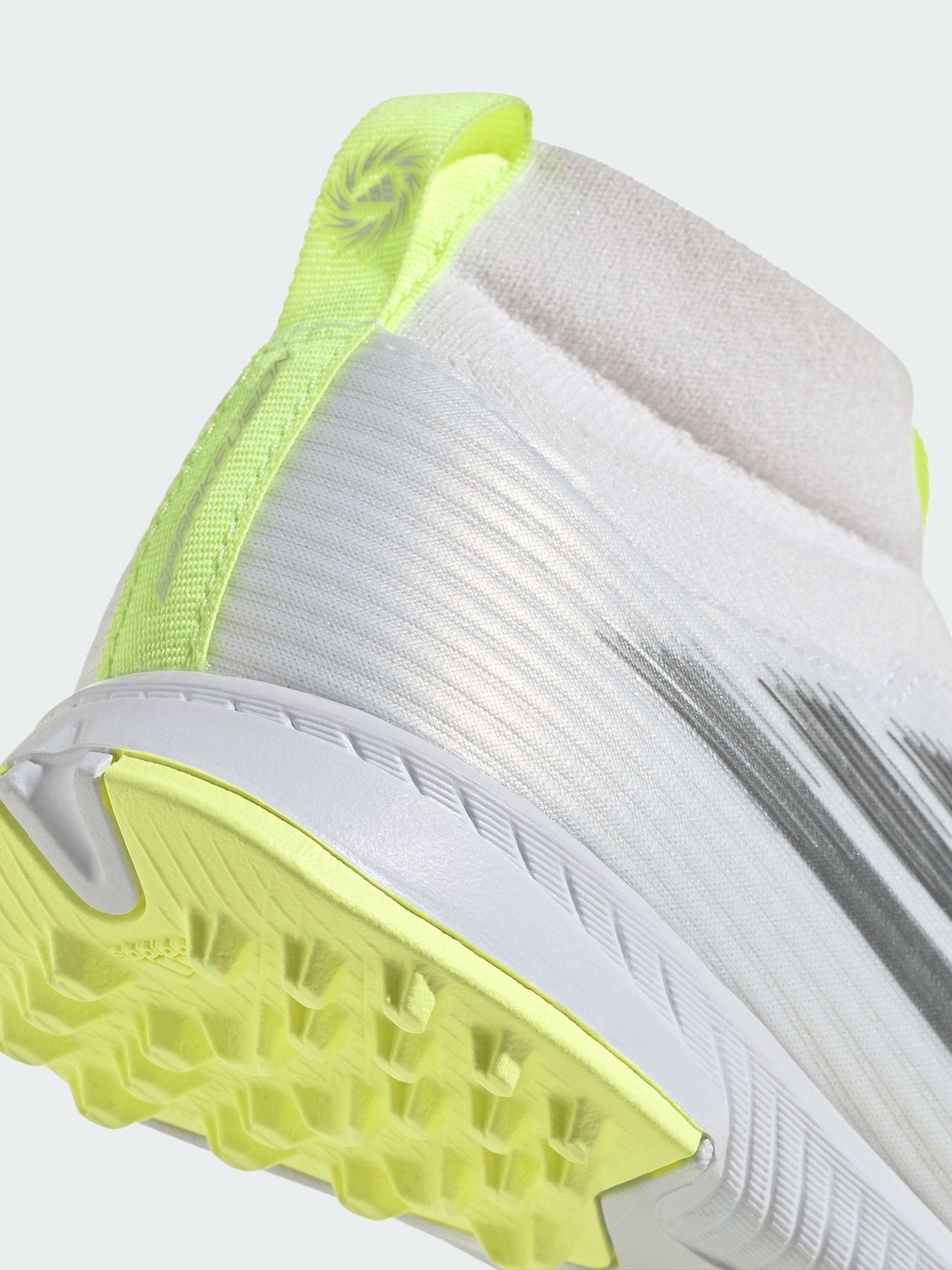 adidas White F50 Sparkfusion League Mid Cut Turf Football Shoes image 4