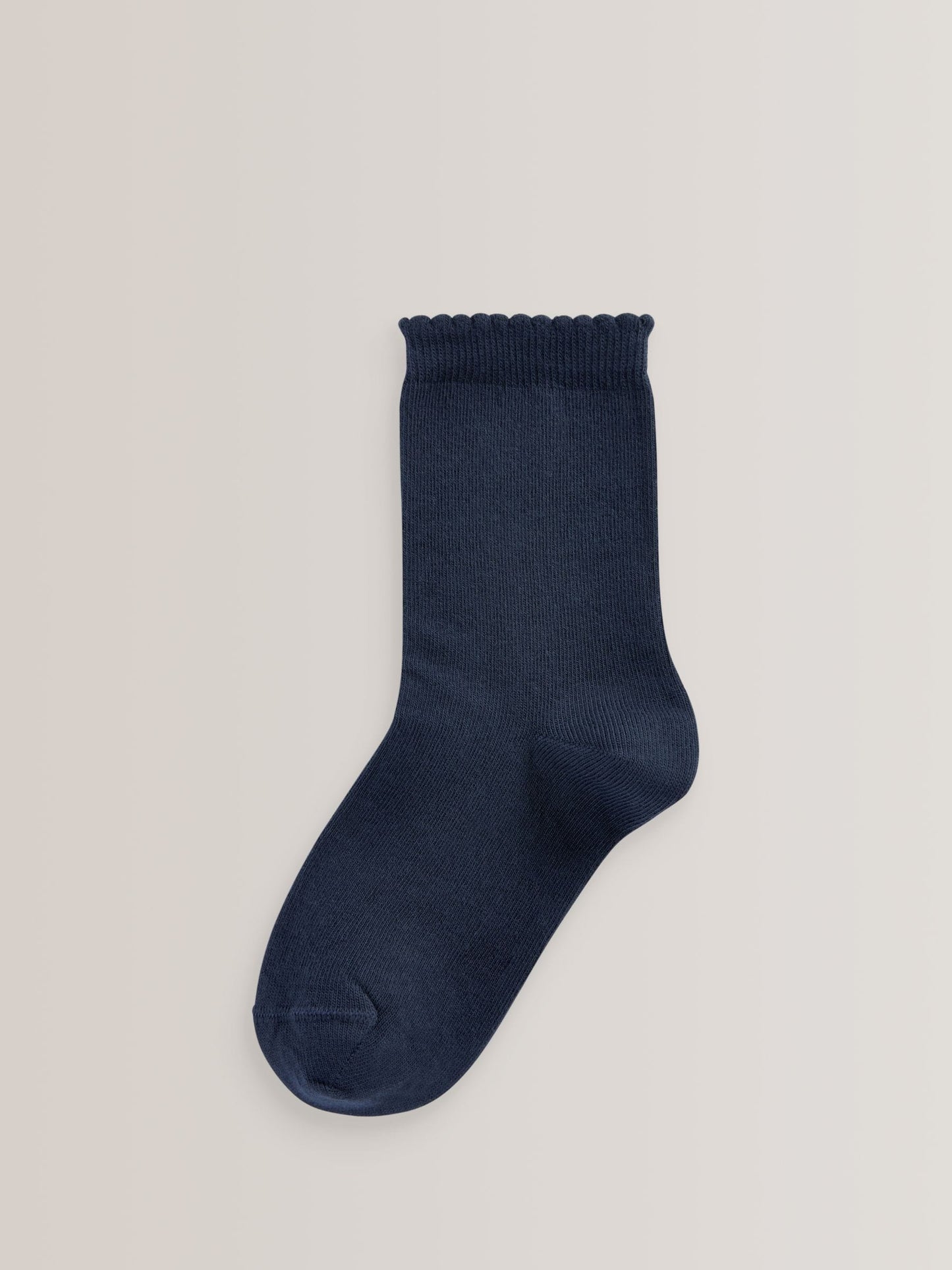 Navy Blue 5 Pack Cotton Rich School Ankle Socks image 2