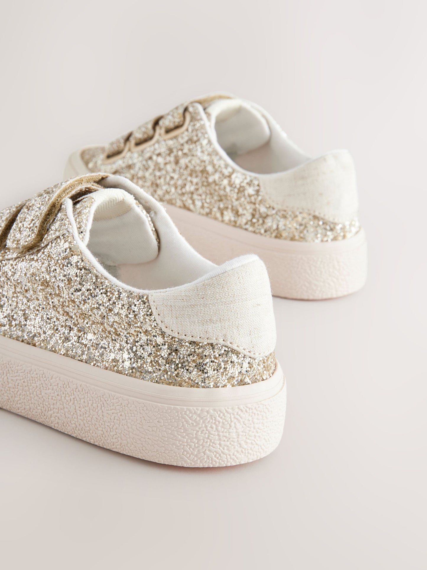 Gold Wide Fit (G) Low Top Trainers image 5