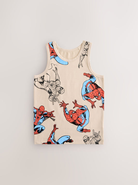 Dsiney Kidz - Multi Spiderman Vests 3 Pack (1.5-10yrs) image 2