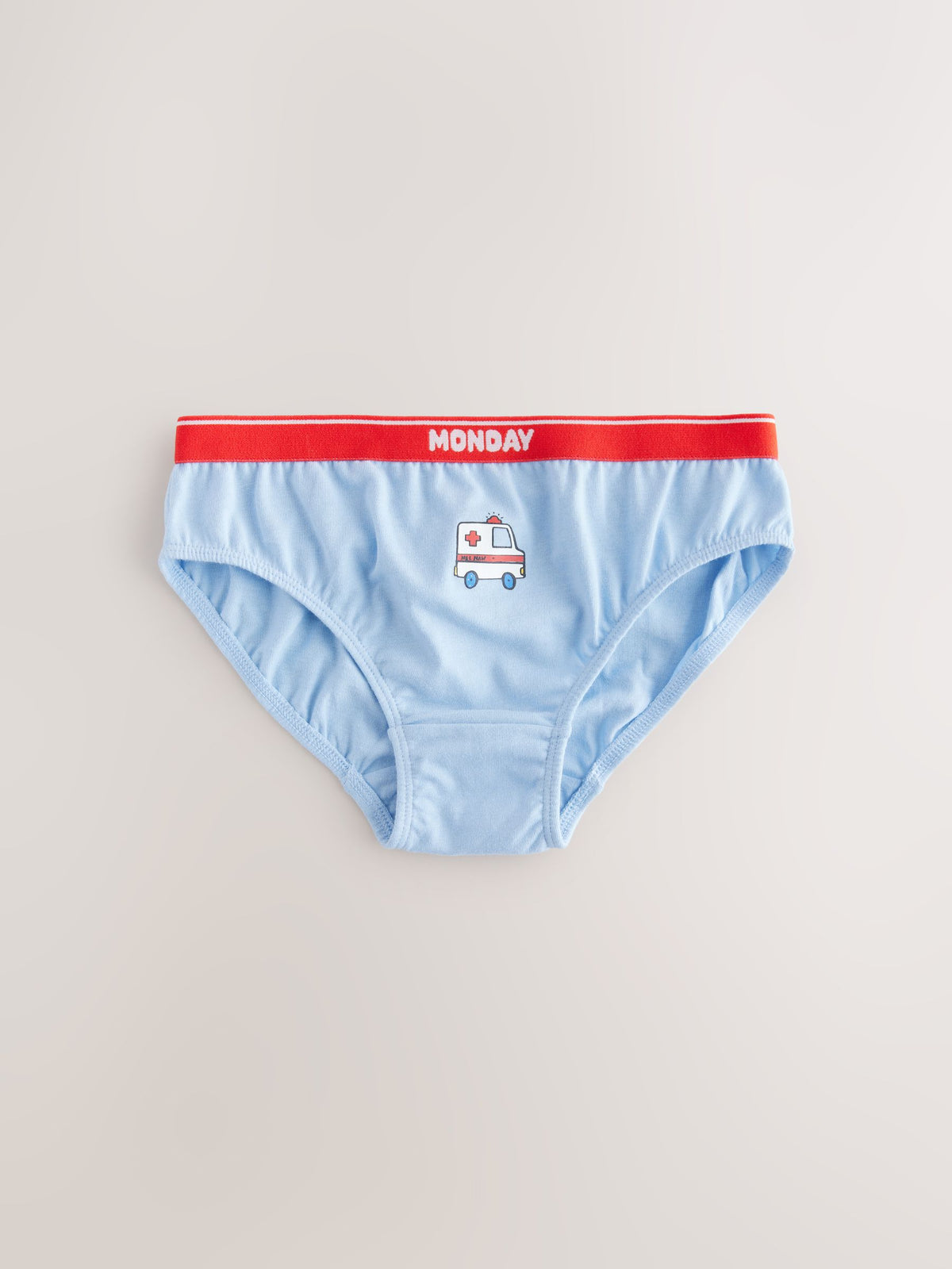 Dsiney Kidz - Red/Blue Emergency Vehicles Cotton Briefs 7 Pack (1.5-10yrs) image 5
