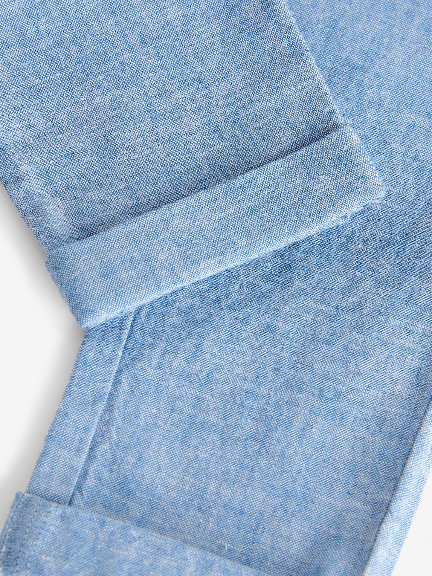 Chambray Blue Regular Fit Linen Blend Pull on Trousers (3mths-7yrs) image 8