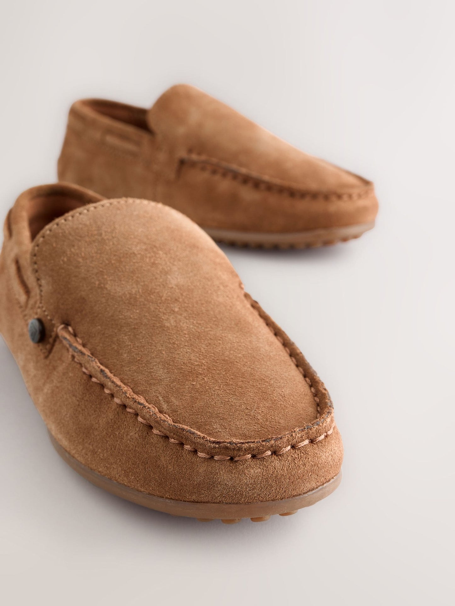 Suede Tan Brown Wide Fit (G) Loafers image 5